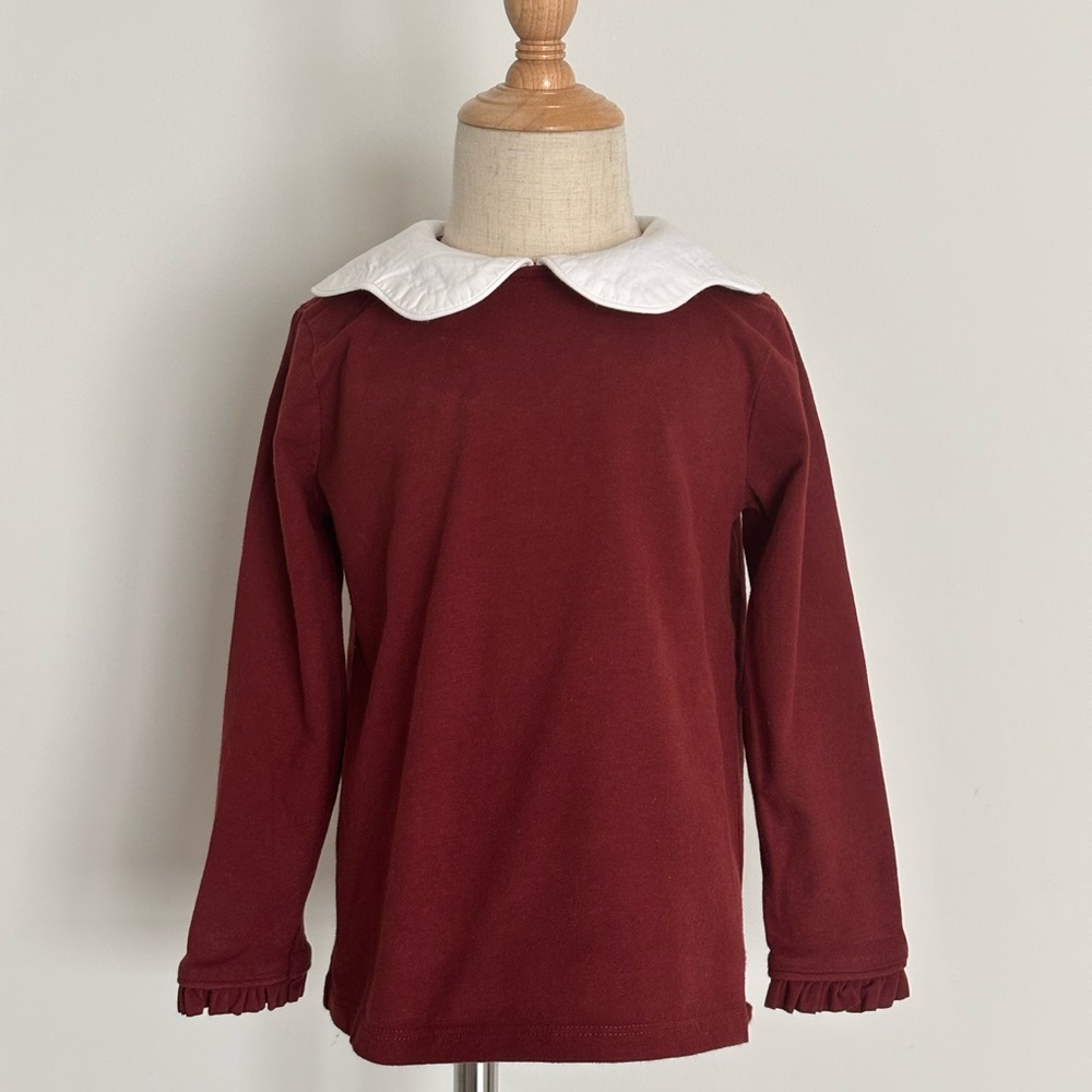 La Coqueta 4T Girl’s Long Sleeve Top with Collar